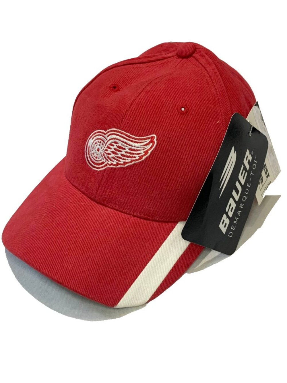 VTG Deadstock Detroit Red Wings Bauer Demarque Cap Hat NWT Original Tags Sticker
